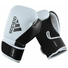 Перчатки боксерские Hybrid 150 бело-черные (вес 16 унций)